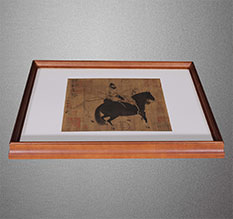 贡嘎书画装裱配框服务案例